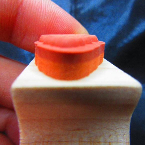 Seashell Rubber Wood Mounted Stamp 1" x .75" - Picture 3 of 3